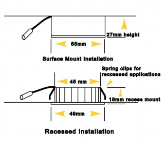 LED Puck Mounting Diagram